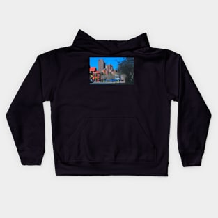 Calgary downtown illustration Kids Hoodie